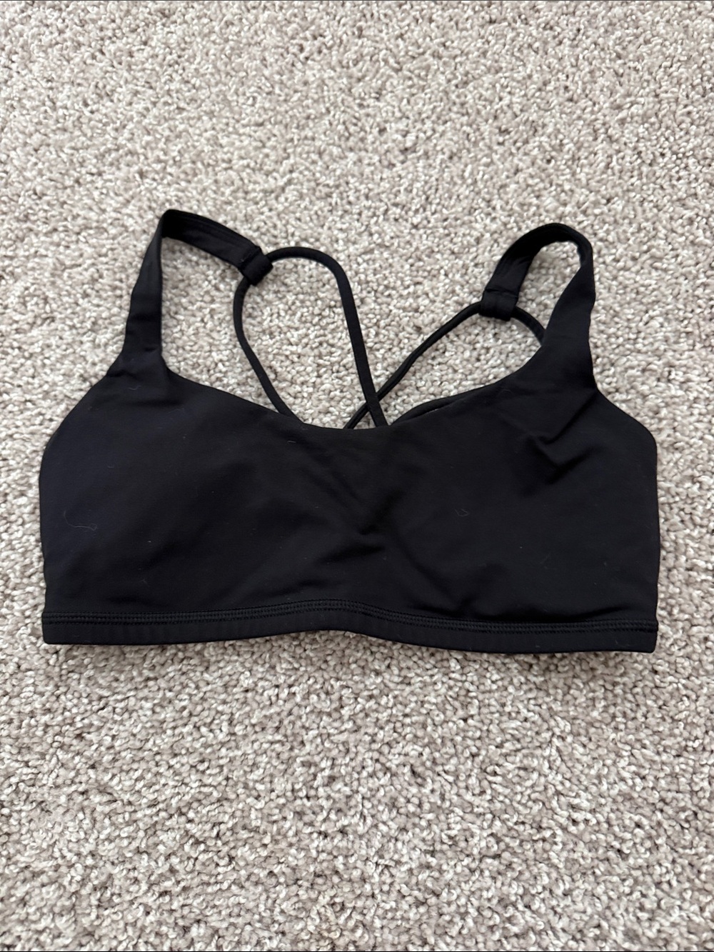lululemon athletica Black Strappy Sports Bra